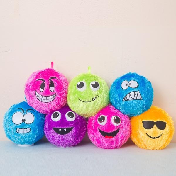 14 Years Up Inflatable Fuzzy Monster Ball Perfect for Throwing Catching and Kicking