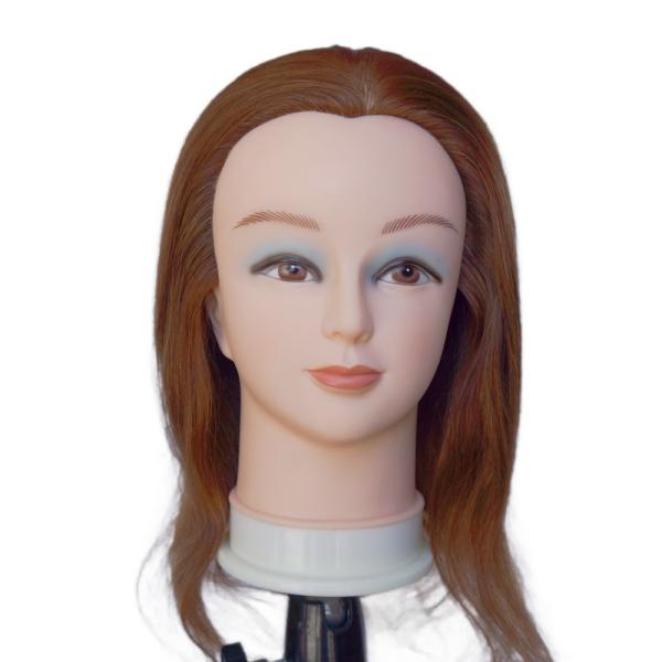 Real Human Hair Mannequin Training Head Asia Face 30 Days Satisfaction Guarantee