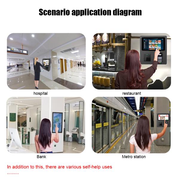 Киоск Cashless собственной личности камеры распознавания лиц приказывая в ресторане 15,6 дюйма