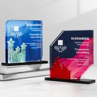 Cadeau personnalisé haut de gamme Trophée acrylique en gros Prix en plexiglas ou plaque d'honneur pour l'entreprise Reconnaissance des employés exceptionnels