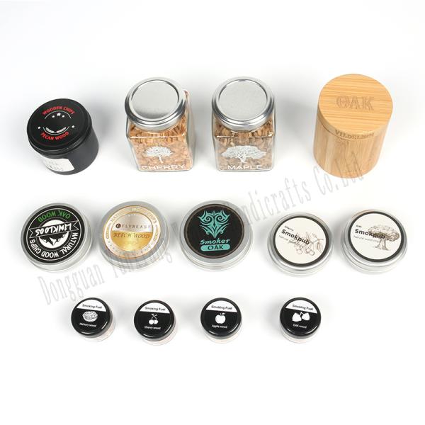 Chips de madera personalizados para fumar whisky bourbon BBQ 12 tipos