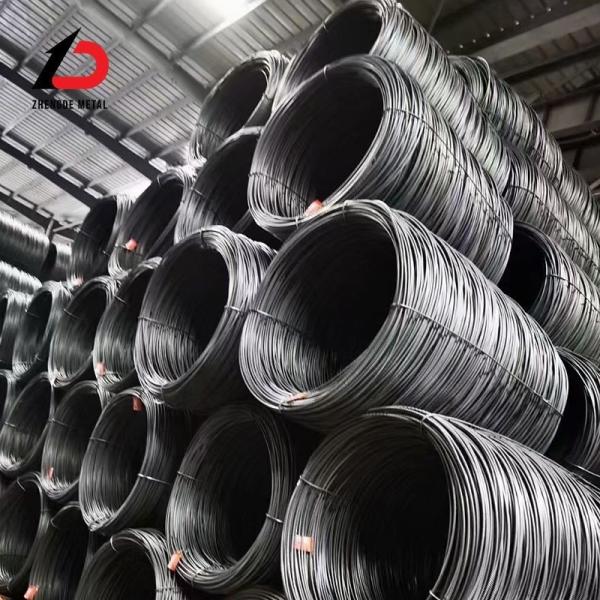 Hot Rolled SAE 1006 1008 1010 Q195 Q235 1045 Alloy Mild Ms 5.5mm 6.5mm Iron Wire Rod