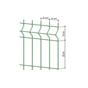 3D Curvy Galvanized Welded Wire Mesh Fence Triangle Mesh Fence