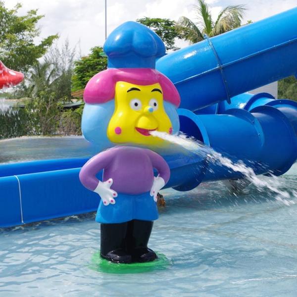 Детский аквапарк Большие водонагревательные площадки Водные игры из стекловолокна