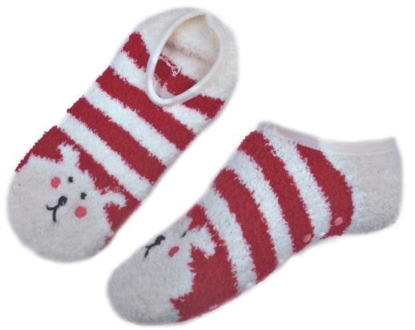 Animal pattern & Aloe Infused SPA Socks polyester anti slip indoor slipper sock