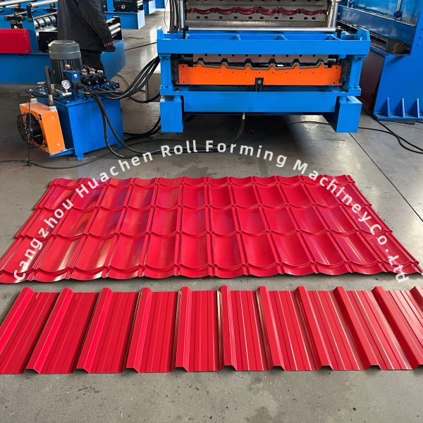 1250mm Width Galvanized Sheet Roll Forming Machine with 5.5kw Power for Tile Steel Making