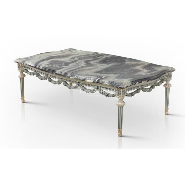 Antique European Style Square Wooden Antique Coffee Table