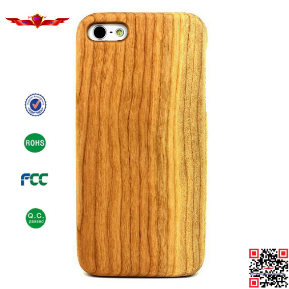 100% Authentic Import Natural Wood Cover Case For Iphone 5 5S High Quality With Gift Box