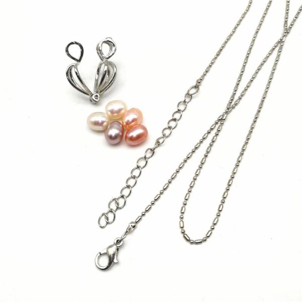 Amazing christmas day pearl jewelry -DIY 5 pearls jewelry kit-wish pearl gift set