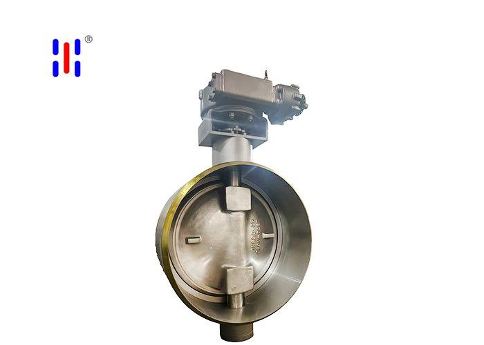 Refrigeration Industry PN25 Triple Offset Butterfly Valve CR Steel DN800 Butt Weld Hard Seal