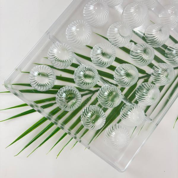 MHC Silicone Chocolate Molds High Quality Food Grade Hard Plastic Small Chocolate Pastry Mold