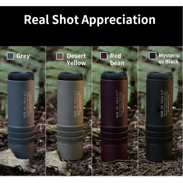 сброса глаза стекла 8x20 ED телескоп длинного Monocular мини с мобильным переходником
