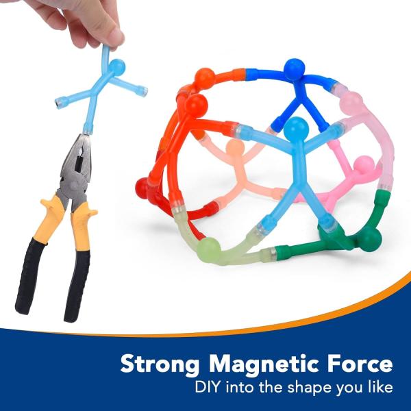 10PCS Humanoid Fridge Magnets Colorful Magnetic Toys For Kids And Decoration