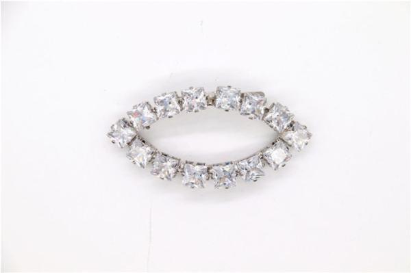 Fashion Style Rhinestone Shoe Clips 115mm*105mm For Lady Sandal