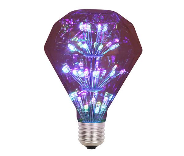 Crystal Glass Diamond G95 E27 Bulb Led 3w Edison Decorative Light Bulbs