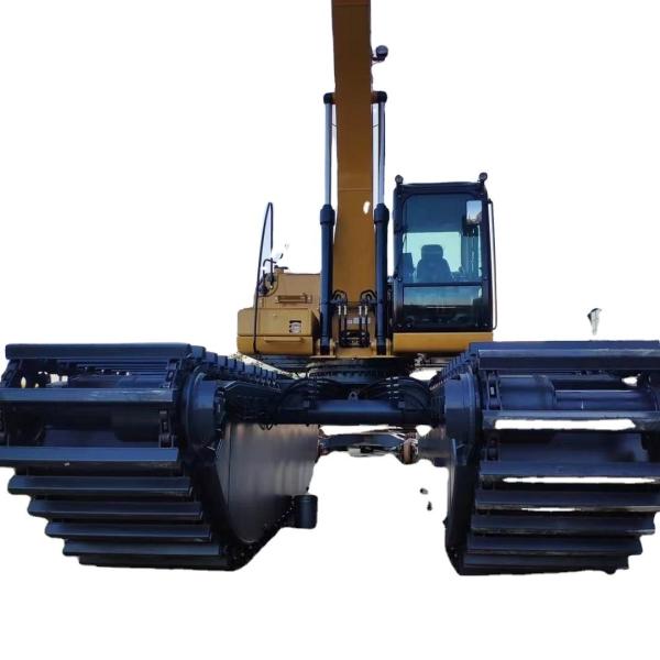 Amphibious Excavator Pontoon Undercarriage Chassis Swamp Excavator Parts
