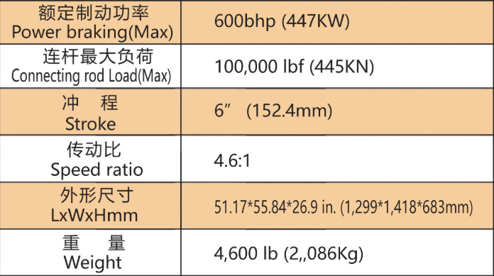 Cast Steel Triplex Plunger Pump Acidizing Cementing Oilfield Drilling Equipment Tws600