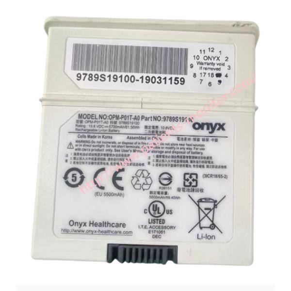 Onyx OPM-PO1T-AO перезаряжаемая литийная батарея 9789S19100 5700mAh61 Белый цвет Медицинское оборудование