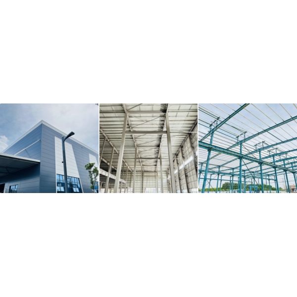 MEP Integrated Peb Metal Steel Frame Structure Warehouse Workshop
