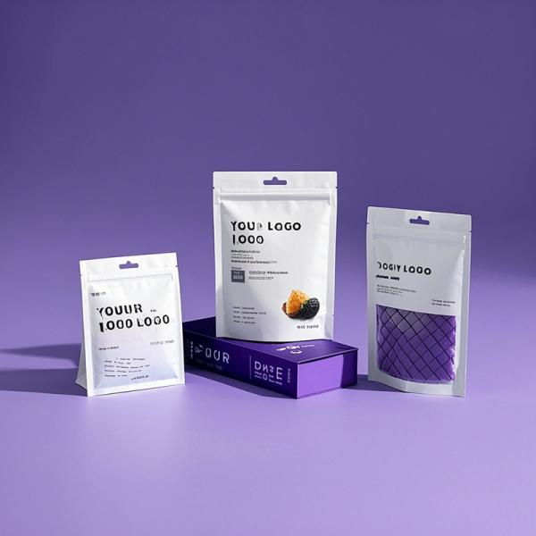 Eco-Friendly Compostable Food Bag - Biodegradable Kraft Paper Composite Pouch for Bakery/Candy