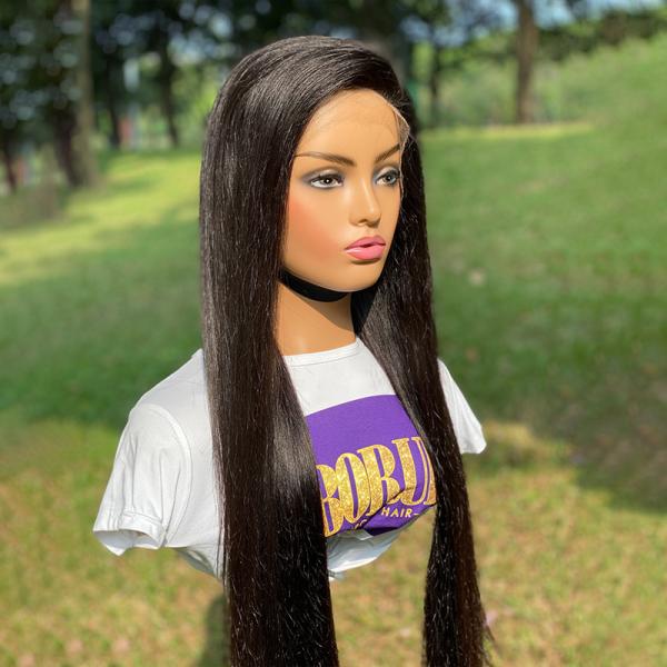 Парик шнурка вечности прямой 5x5 HD красоты Pre общипал парик человеческих волос Remy