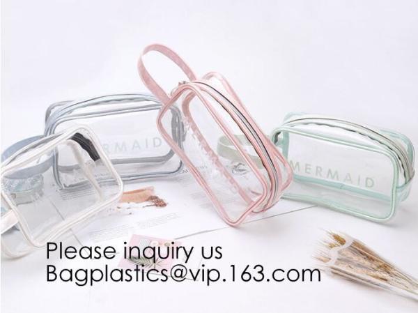 Clear Transparent Plastic PVC Bags Travel Makeup Cosmetic Bag Toiletry Zip Pouch,Toiletry Makeup Bag Pouch With Zipper C