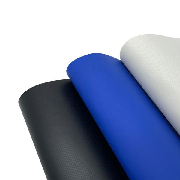 650 Gsm PVC Coated Fabric 0.4-1.0mm Tarpaulin Tarpoline Material Roll Per Meter For Bags