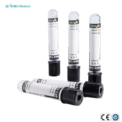 Disposable ESR Blood Collection Tube PET With 3.8% Trisodium Citrate Solution