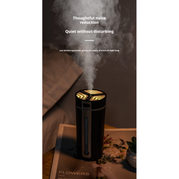 300ml Capacity Ultrasonic Car Humidifier With AI Scent Spray 36db Noise Level