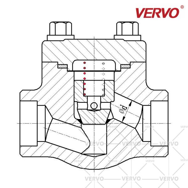 Forged Steel Lift Check Valve Welding TA2 Titanium Check Valve API 602 SW
