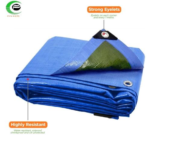 Multi Purpose Waterproof Tarpaulins Blue / Green 70-120GSM