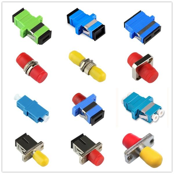1510nm SC SC Coupler Simplex Fiber Optic Flange