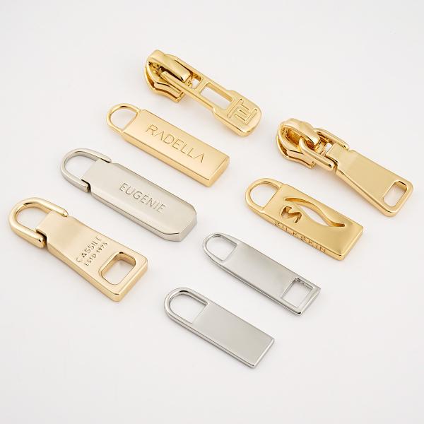 Personalized Design Metal Zipper Puller with Custom Shape and Nickel-Free Plating