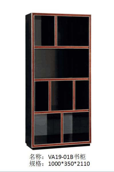 Luxury Furniture Home office Bookcase cabient and Writing desk in Ebony wood glossy painting with Office chairs