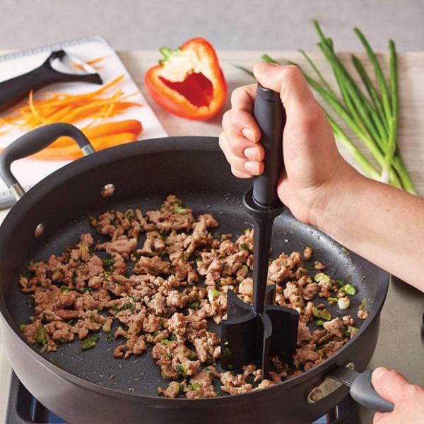 Heat Resistant Meat Chopper Masher And Smasher For Hamburger