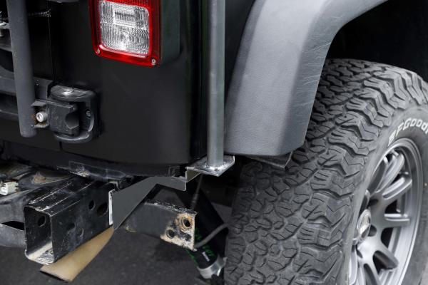 Black Powder Coating Rust-Resistance Aluminum Roof Rack Platform for Jeep Wrangler JK