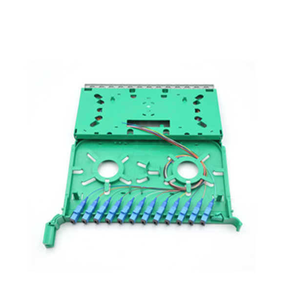 12 Cores  Fiber Optic Tray For Fiber Optic Distribution Box Frame 1U 19'' Rack Mount