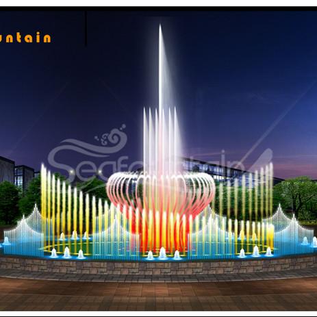 Factory custom made nice-looking music dancing fountain
