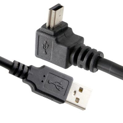 90 Degree Right Left UP DOWN Angle Mini  USB Data Charger Cable