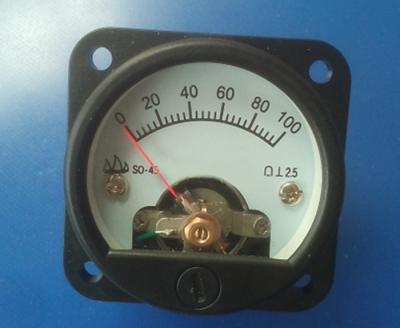 SO-45 100MV High Voltage Panel Meter , VU Power Meter 31mm*31mm Mounting Screw Hole Distance