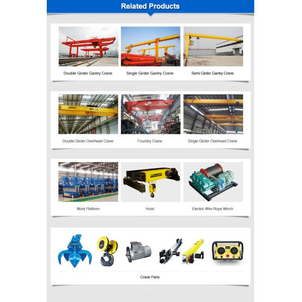 Хороший качественный оперативный контроль моста надземного крана прогона двойника 8t привесной