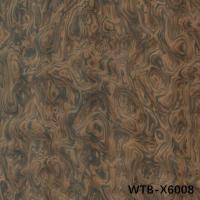 Veneur de bois modifié de noyer européen 0.35-0.52mm WTB-X6008 en cuir pour le transport maritime et le yacht