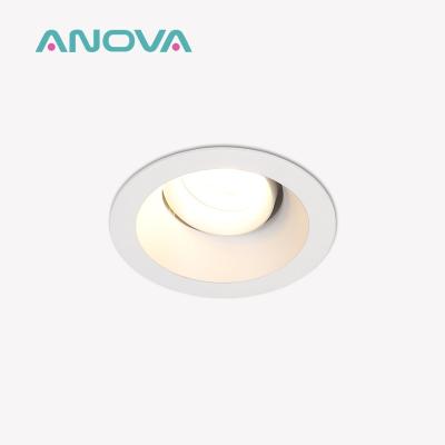 GU10 Reflector em recessos e caixa anti-reflexo ajustável de iluminação traseira para uso comercial