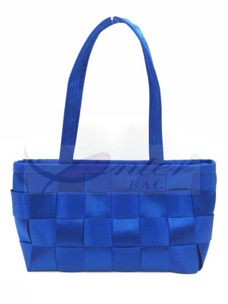 Blue Nylon Webbing Waterproof Tote Bag Fashion Tote Bags For Travel Reusable