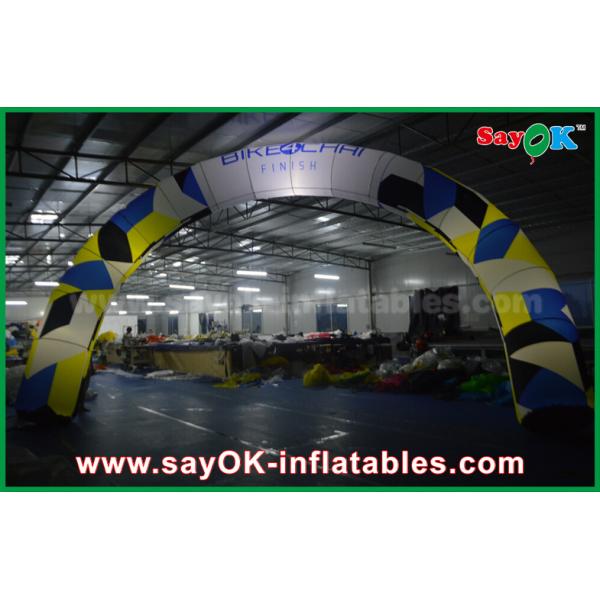 Halloween Archway Inflatable Oxford Cloth Advertising Inflatable Finish Line Arch  / Archway White With Led Light