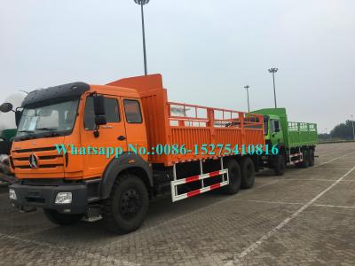Caminhão pesado da carga da laranja 2642 420hp 6x6 com o pneu RÁPIDO da caixa de engrenagens 12.00R24