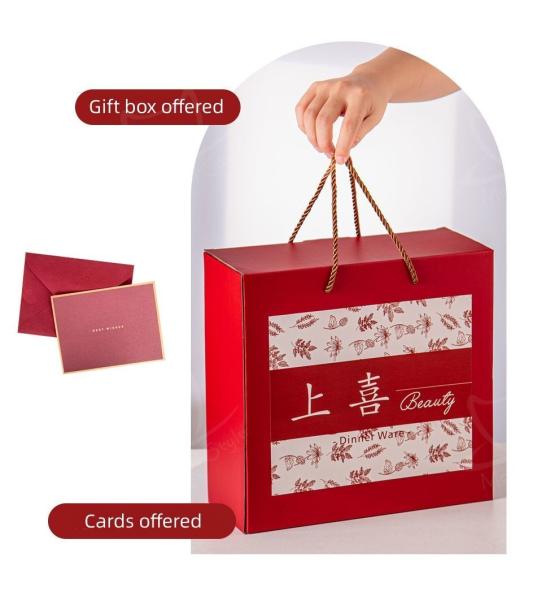 Presentes de negócios Conjunto de utensílios de jantar 2023 Itens de presente de Natal com material de porcelana