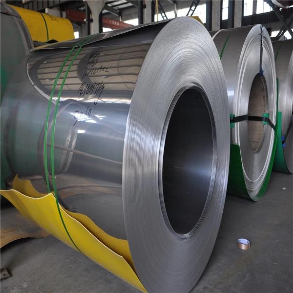 O plano de aço inoxidável de JIS AISI 1000mm rolou a bobina 5mm aço de 301 302 303 miliampère