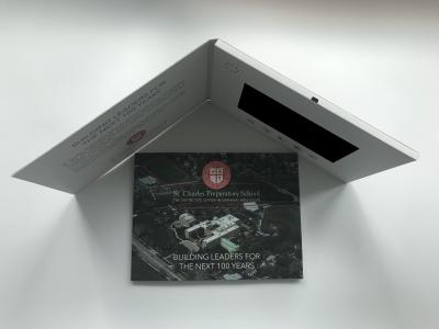 7 Inch TFT Screen Digital Video Brochure With High School Introduction