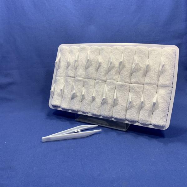 Disposable 20x24cm Hot / Cold Airline Cotton Towel